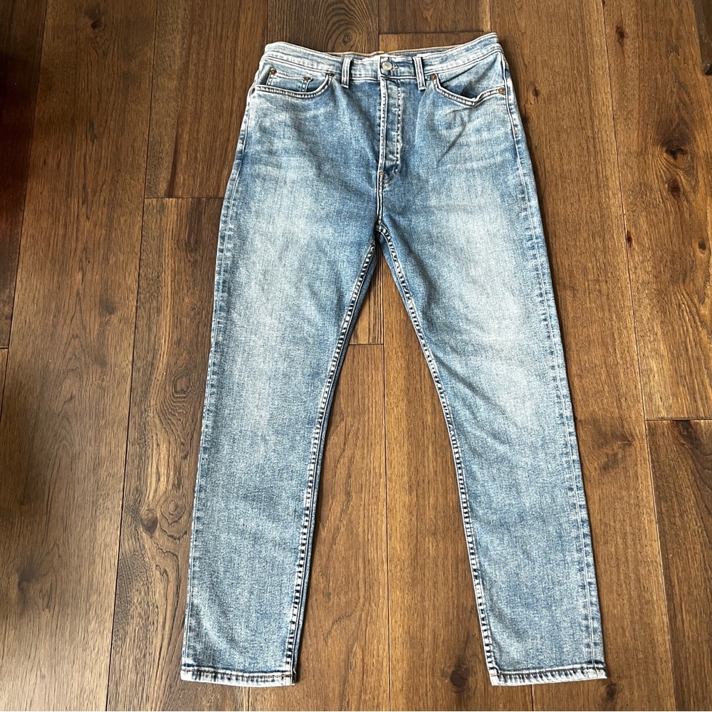 Redone Re/Done Levi’s high rise ankle stretch jeans, size 32 NWOT